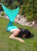 Mermaid resting and enjoying the sun