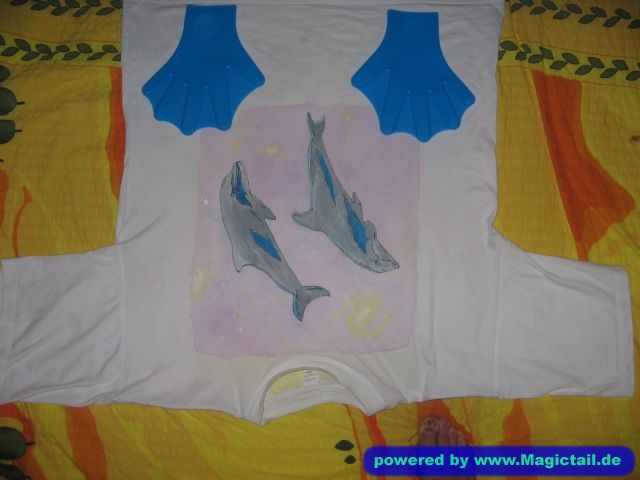 The Dolphinman:T-Shirt 2 springende Delfine -   dolphinman's outfit-The Dolphinman