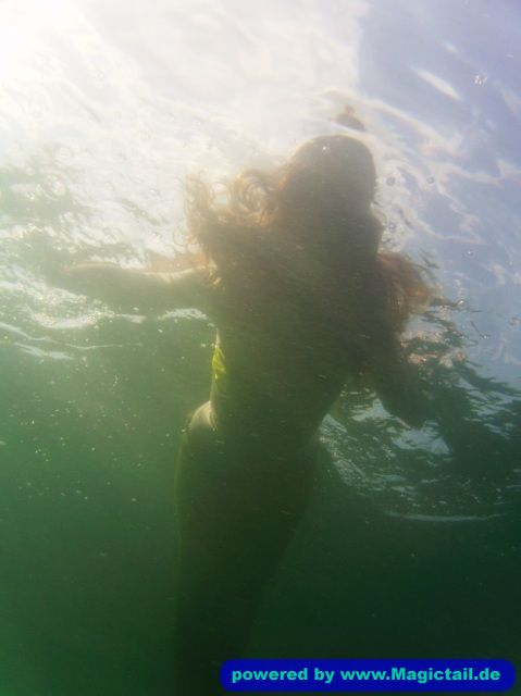 Mermaid im Wasser:Sun von unten-Mermaid