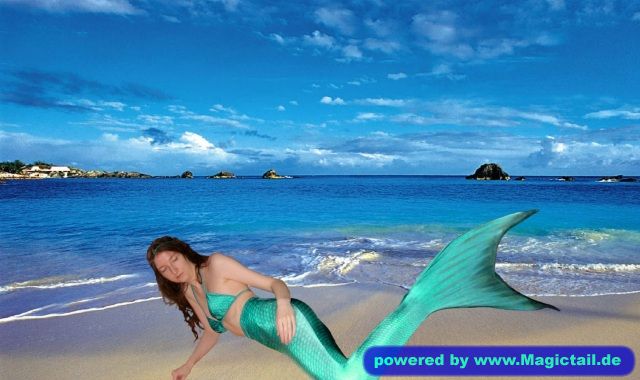 Mermaid Caltuna:caltuna on ocean beach-caltuna